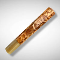 Japanese Knife handle (wa handle) for 240-260 mm : Maple burl and marbled horn