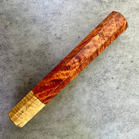 Custom Japanese Knife handle (wa handle) for 240mm - Rosewood and curly mango