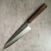 Custom Tadokoro Nakagawa White 2 Gyuto 210 mm Kurouchi Finish - Malaysian Blackwood (a true ebony)