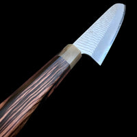 Custom Nigara Hamono SG2 Migaki Tsuchime Kiritsuke 240 mm - Mun Ebony and horn