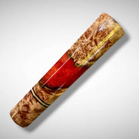 Custom Japanese Knife handle (wa handle) for 165-210 : Maple burl hybrid - Rokkaku Hanmaru
