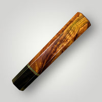 Custom Japanese Knife handle (wa handle) for 240-260 mm : Old Growth Desert Ironwood and horn