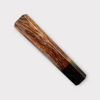 Custom Japanese Knife handle (wa handle) for 165-210mm: Desert Ironwood and horn
