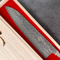 Takeshi Saji VG10W Rainbow Damascus 240 mm Gyuto - Blade Only