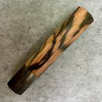 Custom Japanese Knife handle (wa handle) for 165-210mm : Figured Mun Ebony and horn