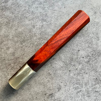 Hanoi Made Custom Japanese Knife handle (wa handle) for 210mm : Siamese Rosewood and Marbled horn