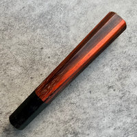 Hanoi Made Custom Japanese Knife handle (wa handle) for 240 : Siamese Rosewood and horn
