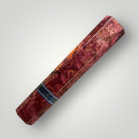 Custom Japanese Knife handle (wa handle) for 240-270 mm : Dyed Maple Burl