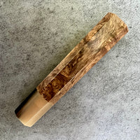 Japanese Knife handle (wa handle) for 210 mm - Two tone Honduran rosewood burl and blonde