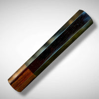 Custom Japanese Knife handle for 240mm - Royal ebony and desert ironwood