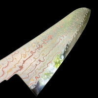 Hatsukokoro Hayabusa Rainbow Gyuto 210mm Aogami 2 - Blade Only