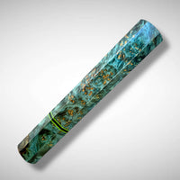 Custom Japanese Knife handle (wa handle) for 165-210 mm: Dyed Amboyna burl