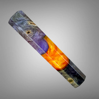 Custom Japanese Knife handle (wa handle) for 165-210 : Buckeye burl hybrid