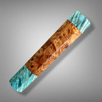 Custom Japanese Knife handle (wa handle) for 165-210 mm: Amboyna burl and box elder burl