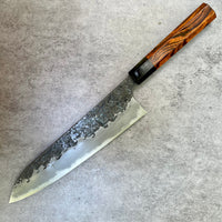 Custom Manaka Kisuke Aogami 1 Gyuto 240mm - Desert Ironwood and horn