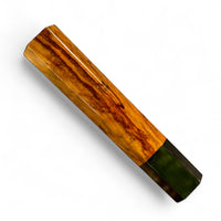 Custom Japanese Knife handle (wa handle) for 165-225 mm: Figured Siamese Rosewood and horn