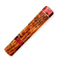 Custom Japanese Knife handle (wa handle) for 260-270 mm - Dyed spaghetti oak
