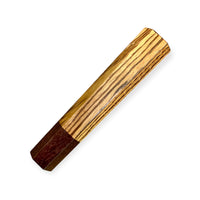 Custom Japanese Knife handle (wa handle) for 165-210 mm: Zebrawood and katalox