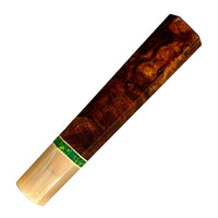 Custom Japanese Knife handle (wa handle) for 240mm - Desert ironwood and Arizona Jade