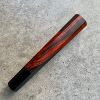 Hanoi Made Custom Japanese Knife handle (wa handle) for 240 : Siamese Rosewood and horn