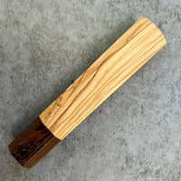 Custom Japanese Knife handle (wa handle) for 240mm - Olivewood and Wenge