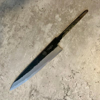 Tadokoro Tanaka Signed Aogami Super Petty 150mm Kurouchi Finish - Blade Only