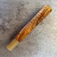 Custom Japanese Knife handle (wa handle) for 240-260 mm : Tasmanian Blackwood and marbled horn