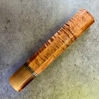 Custom Japanese Knife handle (wa handle) for 240mm - Excellent quality Koa and marbled horn