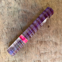 Custom Japanese Knife handle (wa handle) for 165-210mm : Purple dyed curly maple