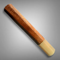 Custom Japanese Knife handle (wa handle) for 165-210 mm: Tasmania Blackwood and blonde horn