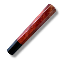 Custom Japanese Knife handle (wa handle) for 165-210 mm: Bloodwood and Ebony