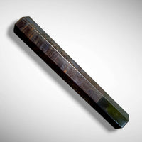 Custom Japanese Knife handle (wa handle) for 165-210 mm: Dyed sequoia burl and buffalo horn