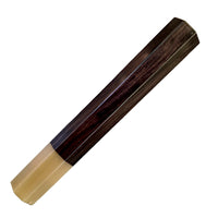 Custom Japanese Knife handle (wa handle) for 165-210mm : African Blackwood and marbled horn