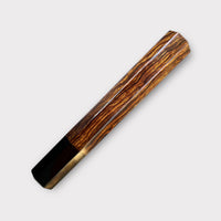 Custom Japanese Knife handle (wa handle) for 165-210mm: Desert Ironwood and horn