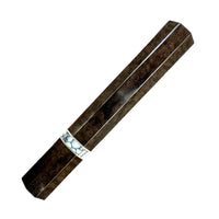 Custom Japanese Knife handle (wa handle) for 165-210mm - Black dyed curly maple