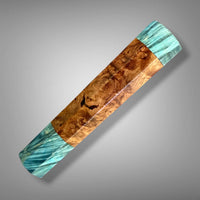 Custom Japanese Knife handle (wa handle) for 165-210 mm: Amboyna burl and box elder burl
