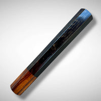 Custom Japanese Knife handle for 240mm - Royal ebony and desert ironwood