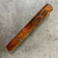 Japanese Knife handle (wa handle) for 240mm - Curly Hawaiian Koa with copper
