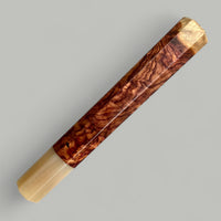 Custom Japanese Knife handle (wa handle) for 240 mm - Cocobolo burl and blonde horn