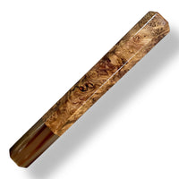 (Discounted) Japanese Knife handle for 240 mm : Crepe Myrtle Burl and Marbled Horn