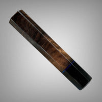 Japanese Knife handle (wa handle) for 240 mm : Turkish walnut, vintage poker chip and Buffalo horn