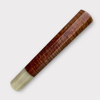 Custom Japanese Knife handle (wa handle) for 165-210mm : Curly western myall and blonde horn