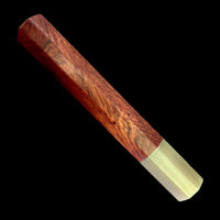Custom Japanese Knife handle (wa handle) for 165-185 mm - Siam Rosewood and blonde horn