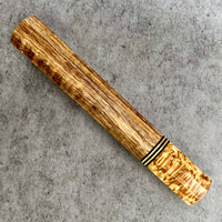 Custom Japanese Knife handle (wa handle) for 240mm - Koa and Karelian birch