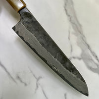 Custom Nigara Hamono Ginsan 3 Kurozome Gyuto 240 - Koa and horn