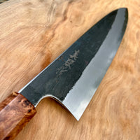 Sugi Tadokoro Tanaka Aogami Super Gyuto 240 Kurouchi Finish - Honduran Rosewood Burl