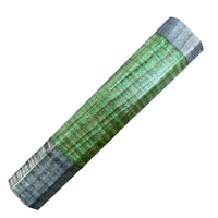 Custom Japanese Knife handle (wa handle) for 165-210mm : Dyed curly maple - Blue and green