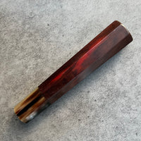 Hanoi Made Custom Japanese Knife handle (wa handle) for 240 : Siamese Rosewood and mabled horn