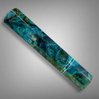 Japanese Knife handle (wa handle) for 240-260 mm : Dyed Buckeye burl and vintage poker chip
