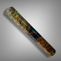 Custom Japanese Knife handle (wa handle) for 165-210 mm: Dyed oak burl